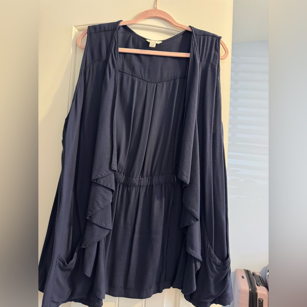 Cato Navy sleeveless vest